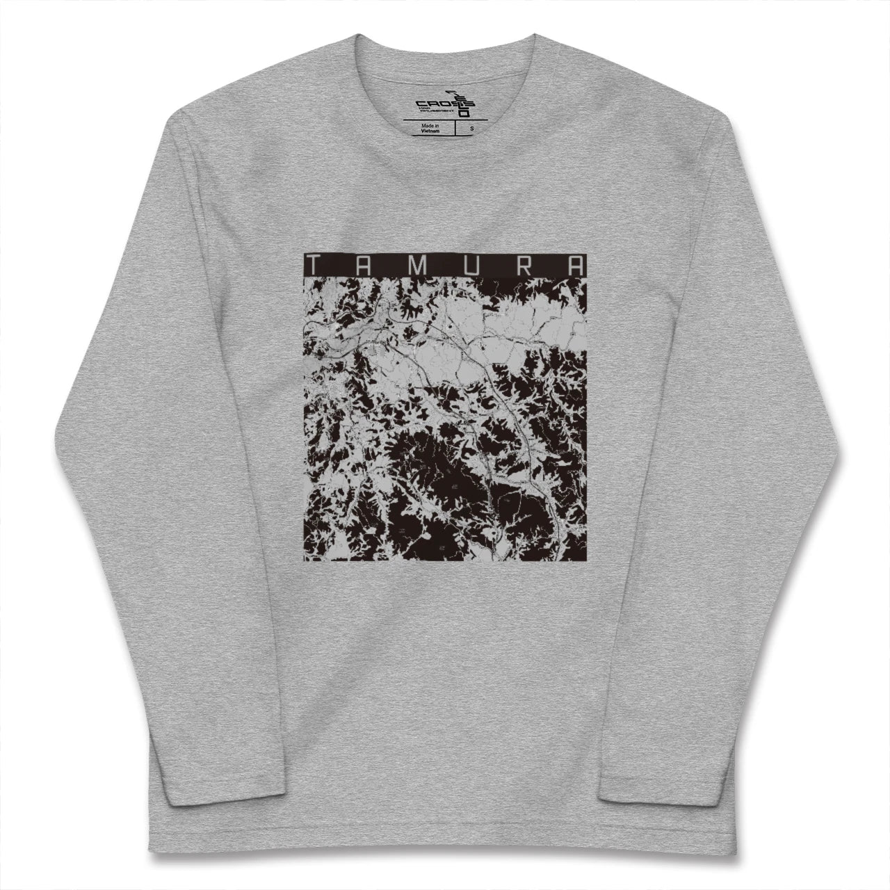 【田村（福島県）】地図柄ロングスリーブTシャツ