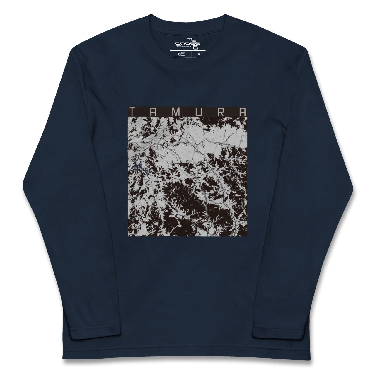 【田村（福島県）】地図柄ロングスリーブTシャツ