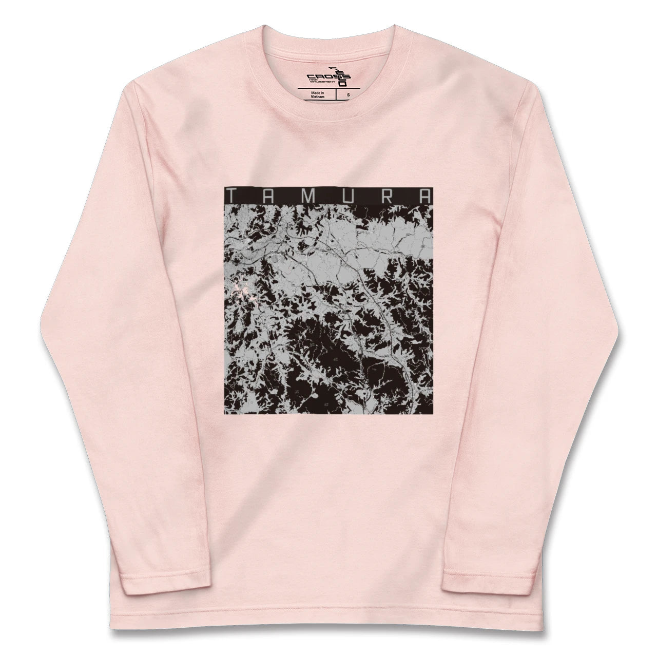 【田村（福島県）】地図柄ロングスリーブTシャツ