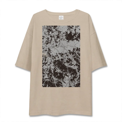 【田村（福島県）】地図柄ビッグシルエットTシャツ