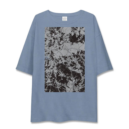 【田村（福島県）】地図柄ビッグシルエットTシャツ
