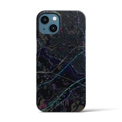 【田奈（神奈川県）】地図柄iPhoneケース（バックカバータイプ）