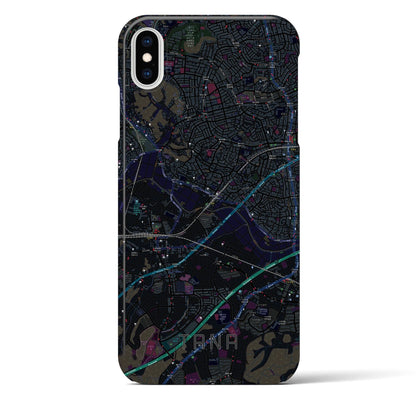 【田奈（神奈川県）】地図柄iPhoneケース（バックカバータイプ）