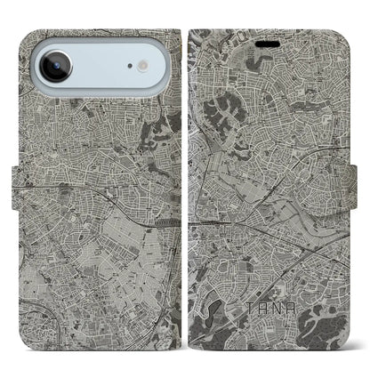 【田奈（神奈川県）】地図柄iPhoneケース（手帳タイプ）