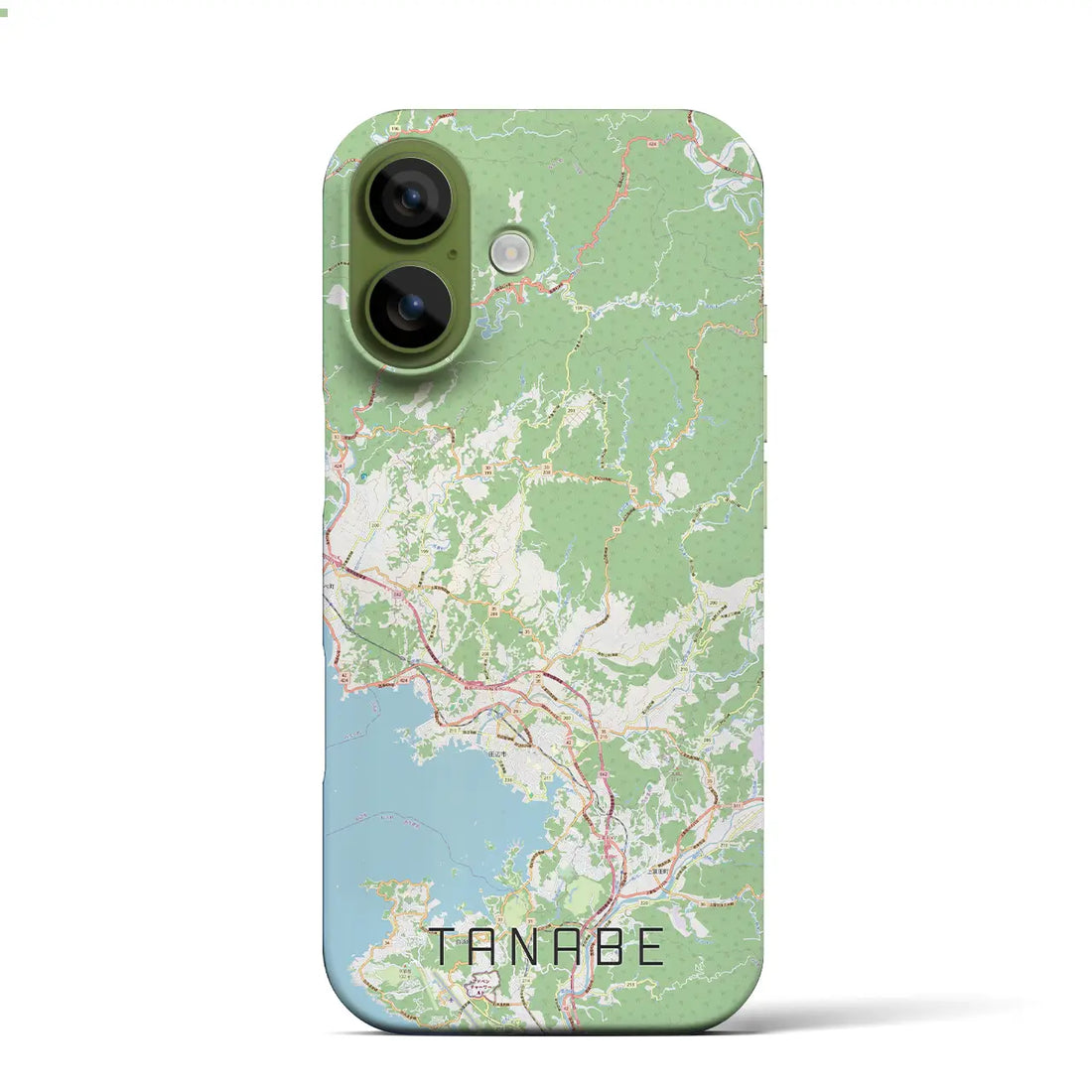 【田辺（和歌山県）】地図柄iPhoneケース（バックカバータイプ）ブラック・iPhone 17 Pro Max 用