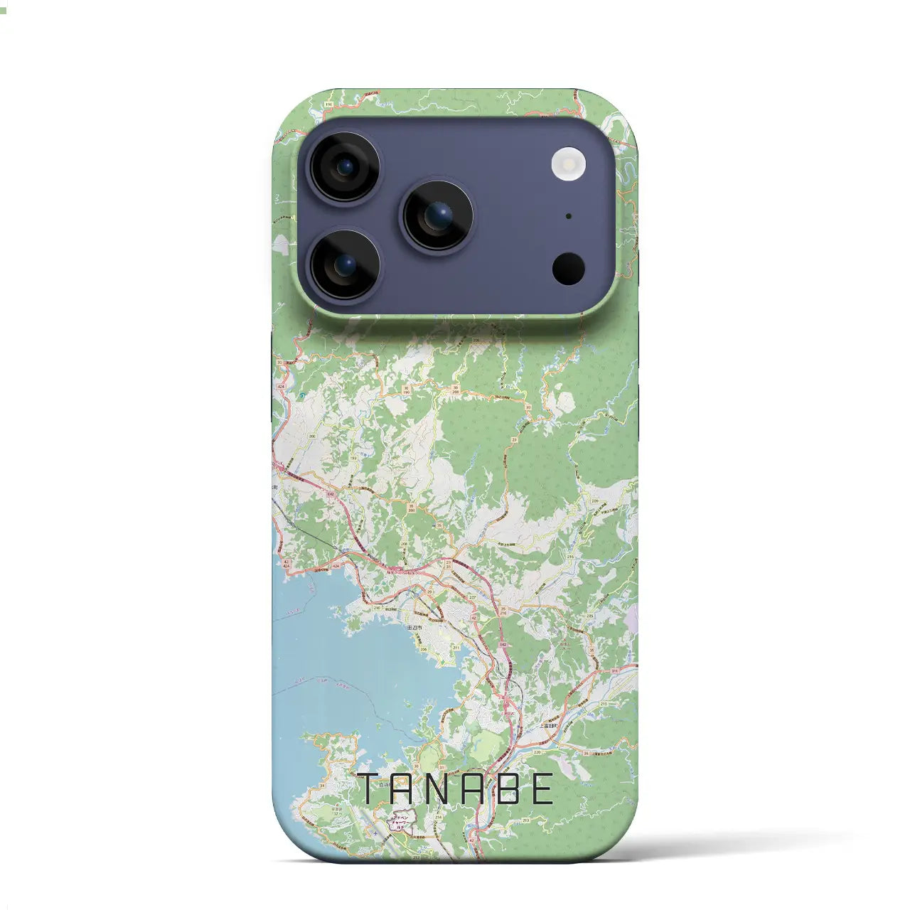 【田辺（和歌山県）】地図柄iPhoneケース（バックカバータイプ）