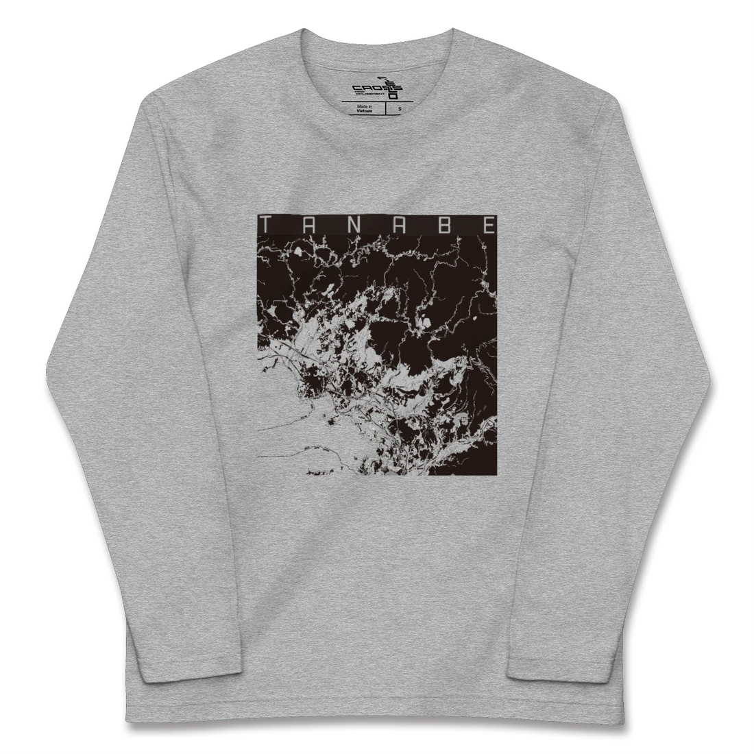 【田辺（和歌山県）】地図柄ロングスリーブTシャツ