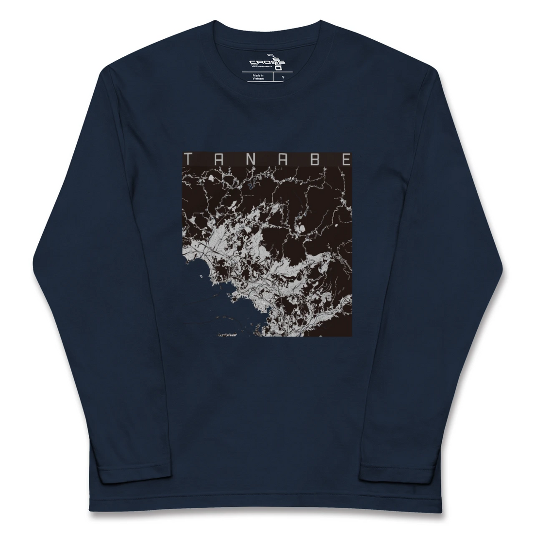 【田辺（和歌山県）】地図柄ロングスリーブTシャツ