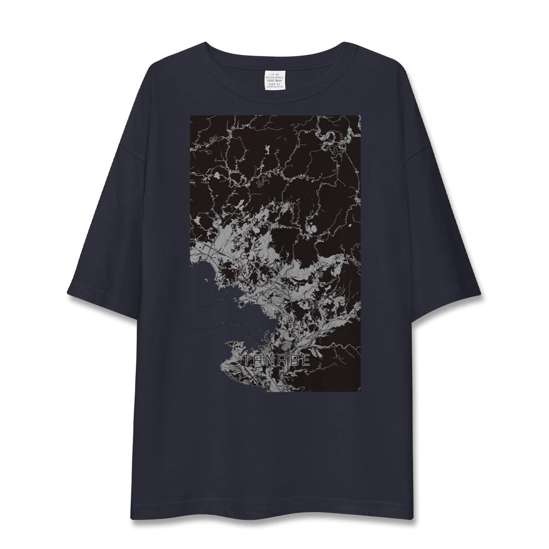 【田辺(和歌山県)】地図柄ビッグシルエットTシャツ