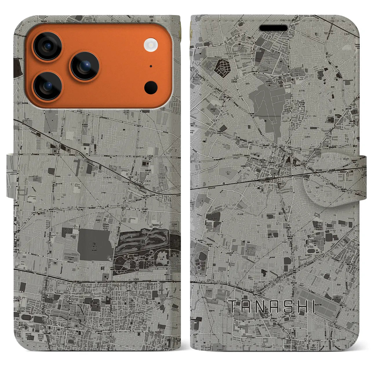 【田無（東京都）】地図柄iPhoneケース（手帳タイプ）