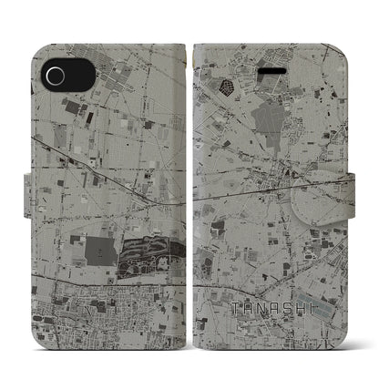 【田無（東京都）】地図柄iPhoneケース（手帳タイプ）モノトーン・iPhone SE（第3 / 第2世代） / 8 / 7 / 6s / 6 用