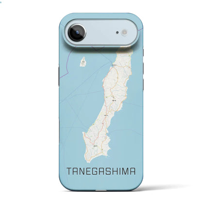 【種子島（鹿児島県）】地図柄iPhoneケース（バックカバータイプ）