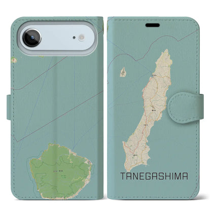 【種子島（鹿児島県）】地図柄iPhoneケース（手帳タイプ）