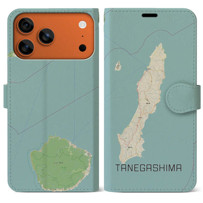 【種子島（鹿児島県）】地図柄iPhoneケース（手帳タイプ）