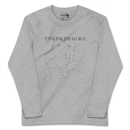 【種子島（鹿児島県）】地図柄ロングスリーブTシャツ