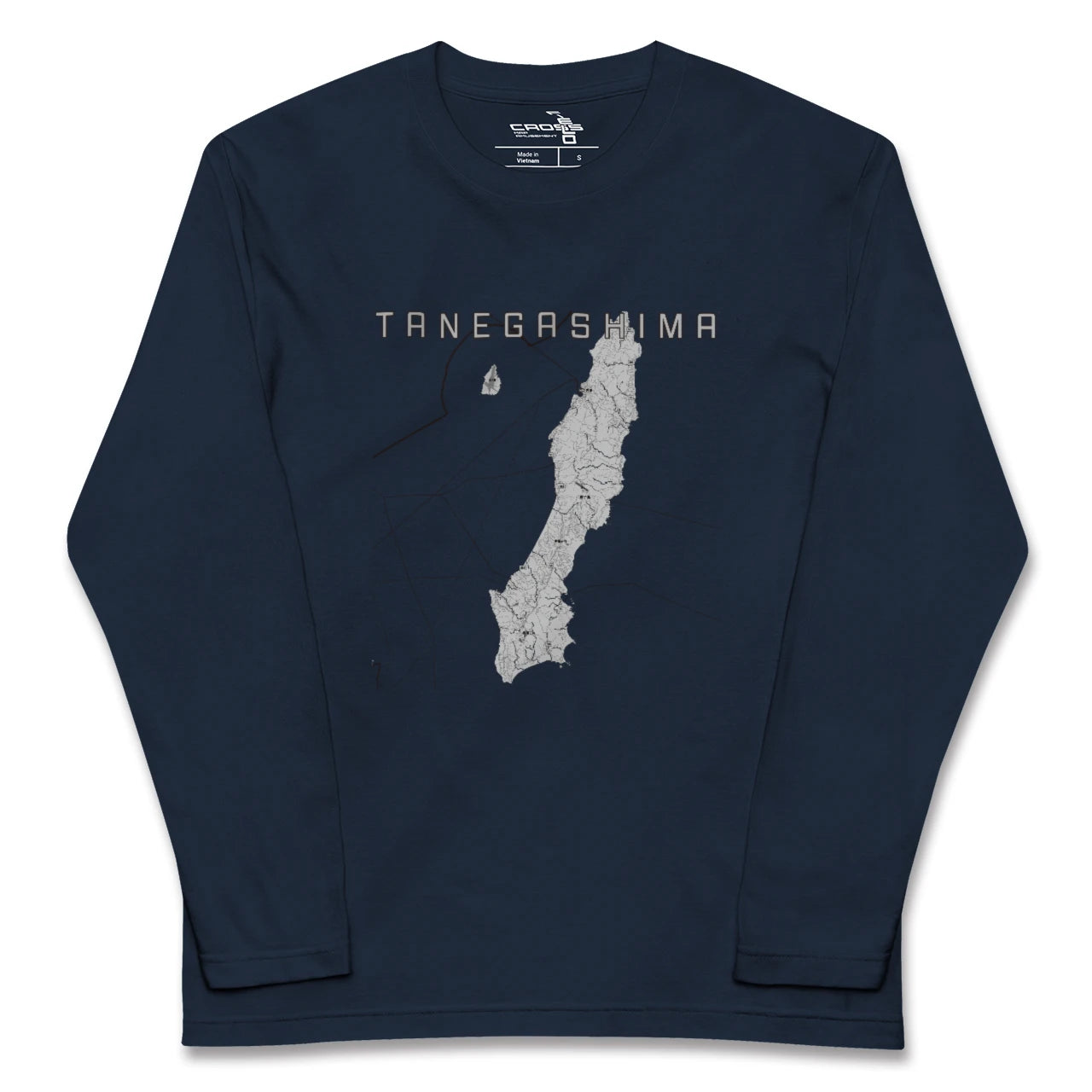 【種子島（鹿児島県）】地図柄ロングスリーブTシャツ