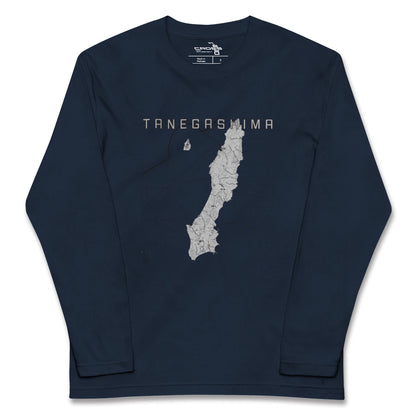 【種子島（鹿児島県）】地図柄ロングスリーブTシャツ