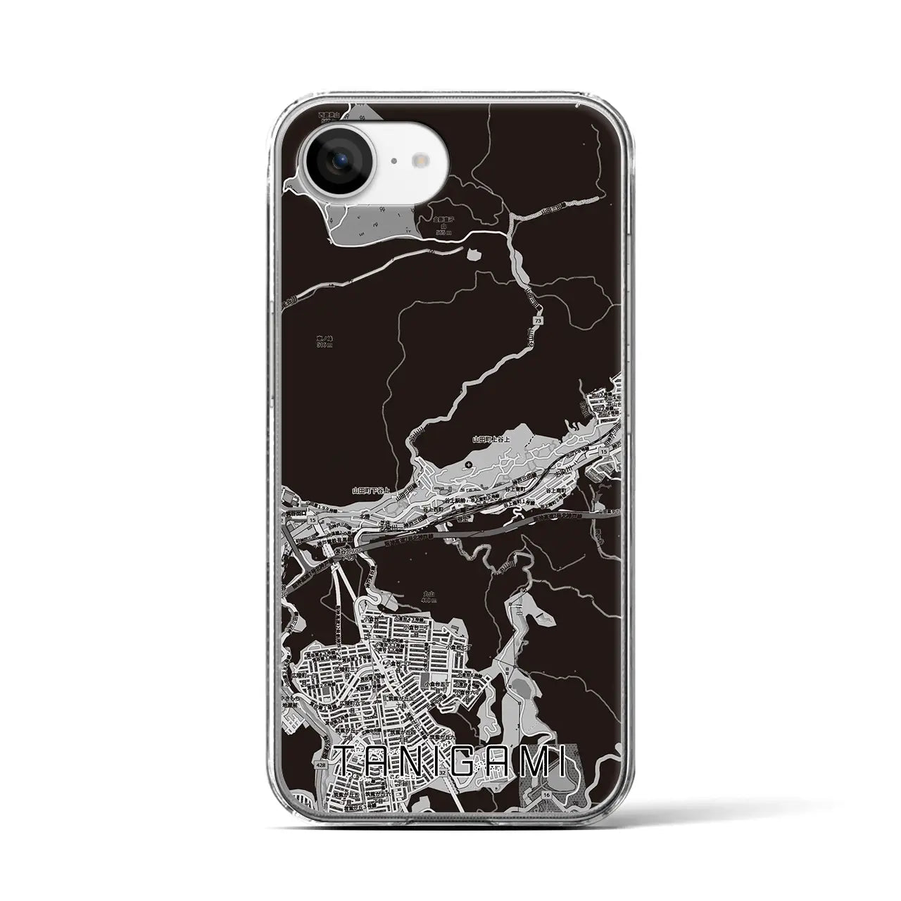 【谷上（兵庫県）】地図柄iPhoneケース（クリアタイプ）