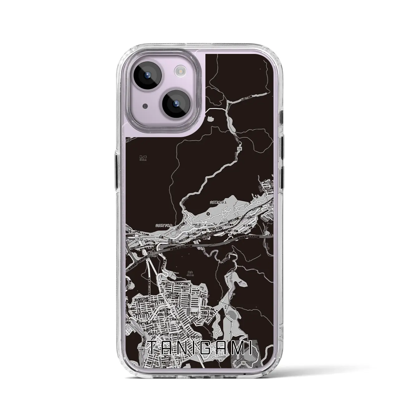 【谷上（兵庫県）】地図柄iPhoneケース（MagSafeタイプ）