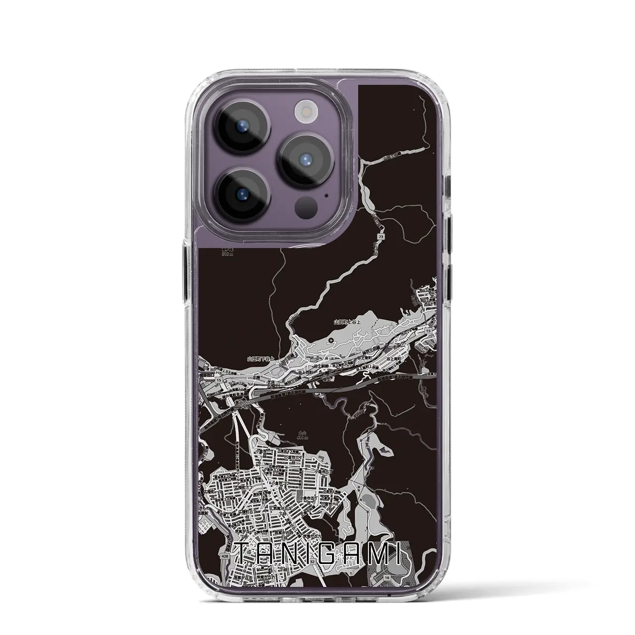 【谷上（兵庫県）】地図柄iPhoneケース（MagSafeタイプ）