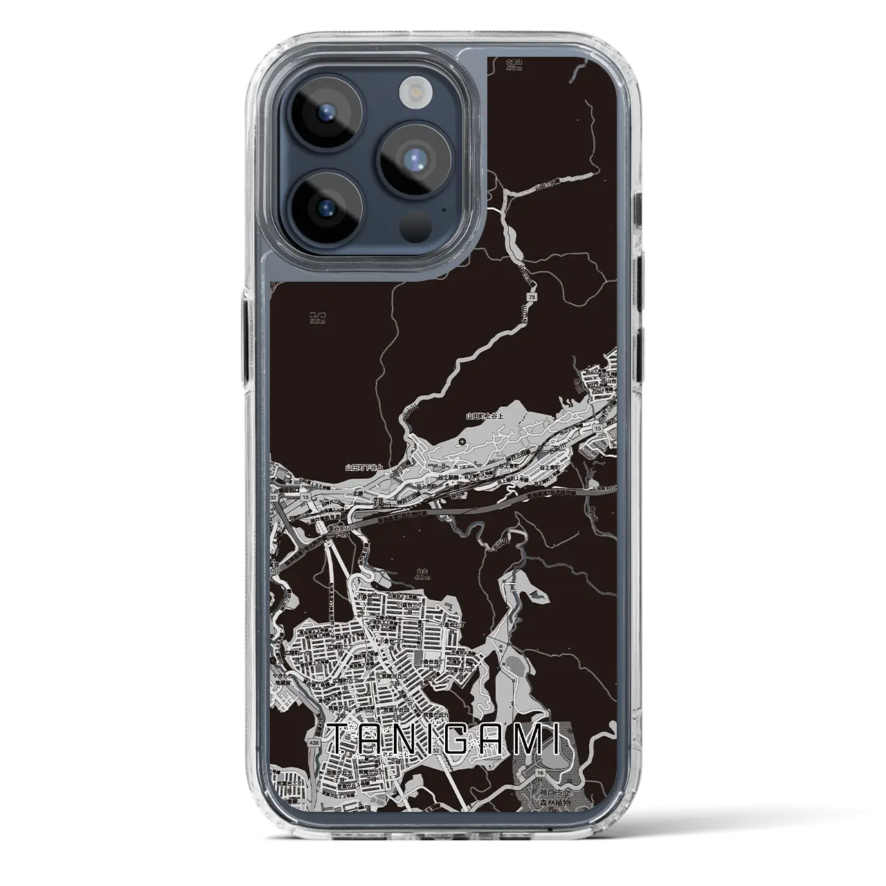 【谷上（兵庫県）】地図柄iPhoneケース（MagSafeタイプ）