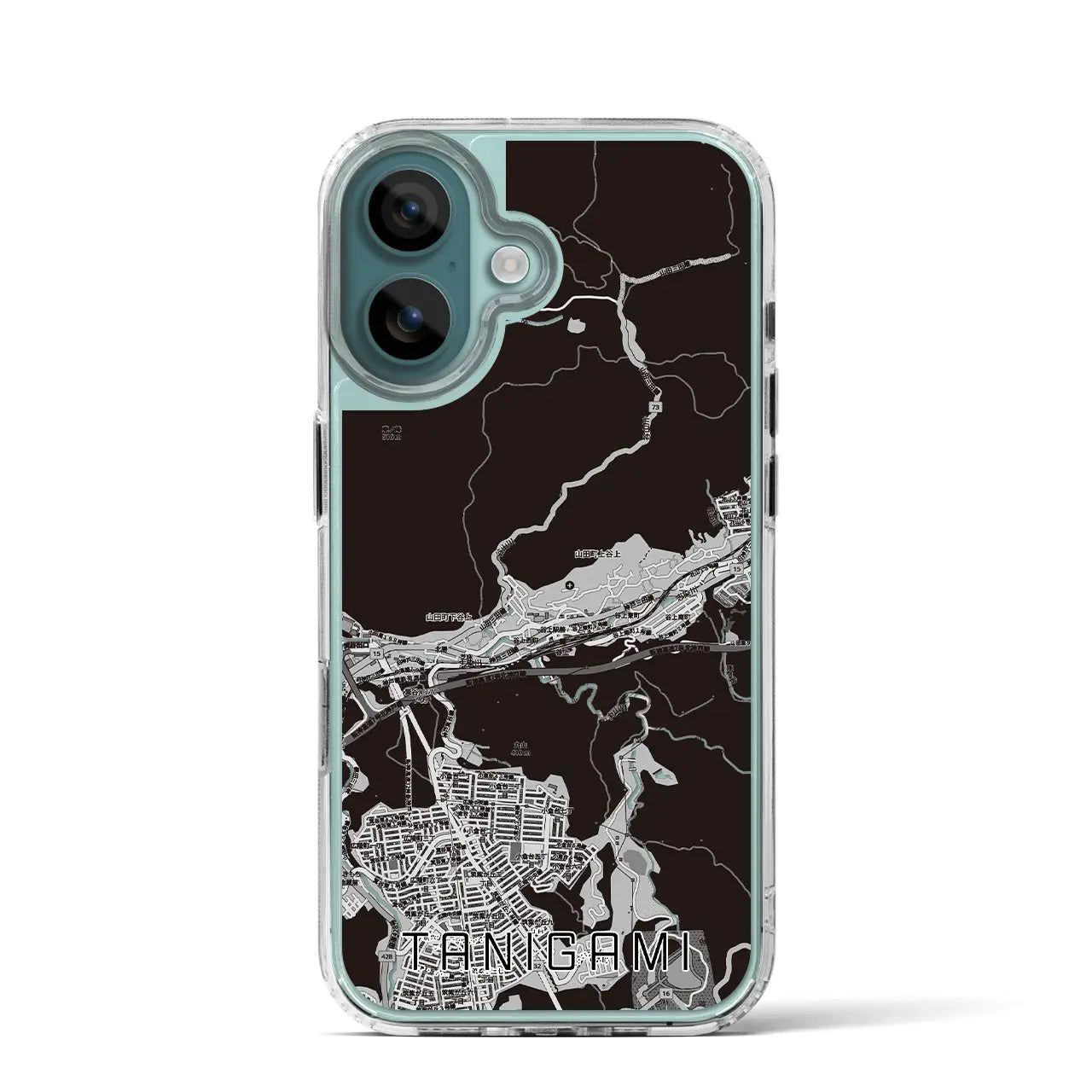 【谷上（兵庫県）】地図柄iPhoneケース（MagSafeタイプ）