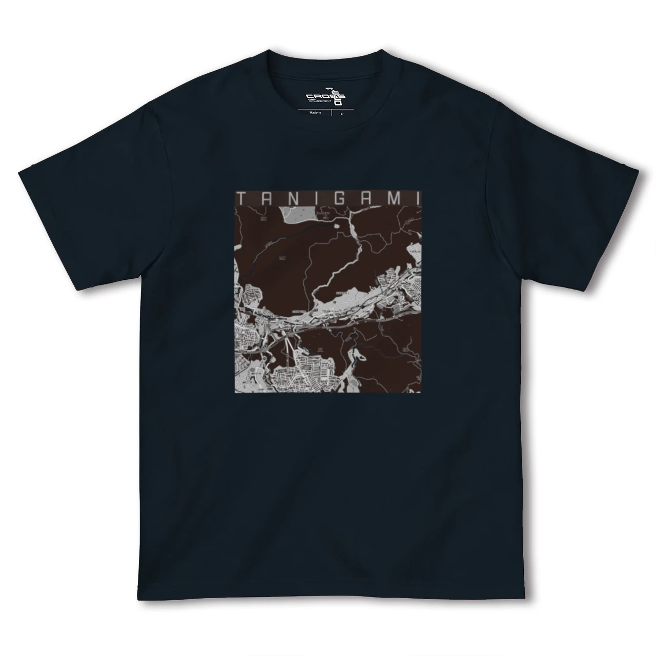 【谷上（兵庫県）】地図柄ヘビーウェイトTシャツ