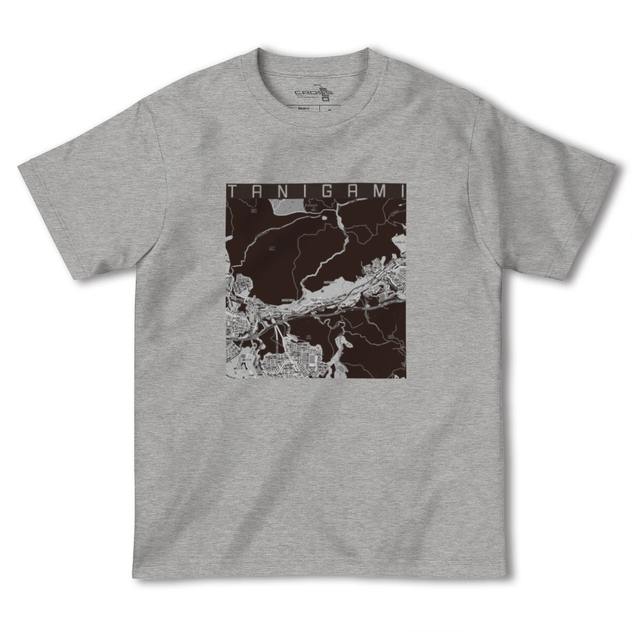【谷上（兵庫県）】地図柄ヘビーウェイトTシャツ