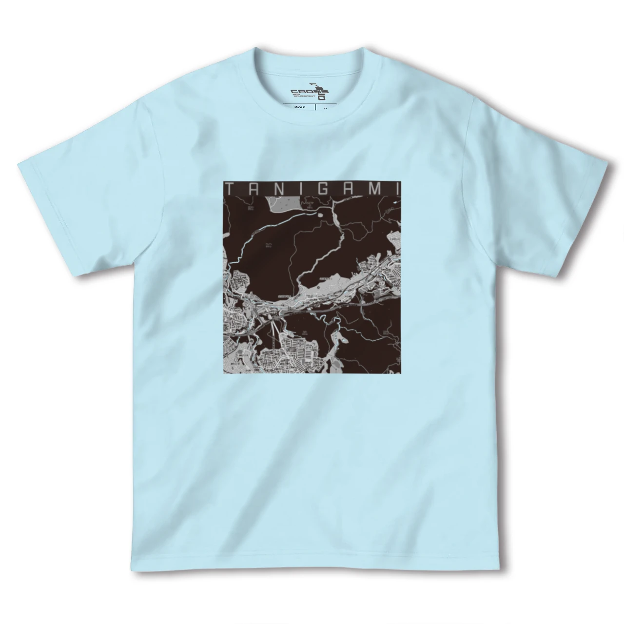 【谷上（兵庫県）】地図柄ヘビーウェイトTシャツ