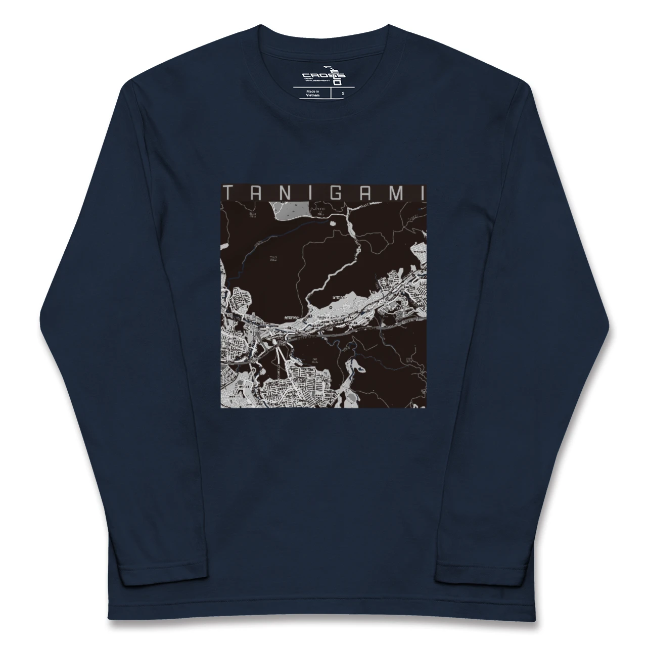 【谷上（兵庫県）】地図柄ロングスリーブTシャツ