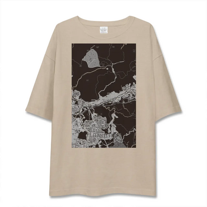 【谷上（兵庫県）】地図柄ビッグシルエットTシャツ