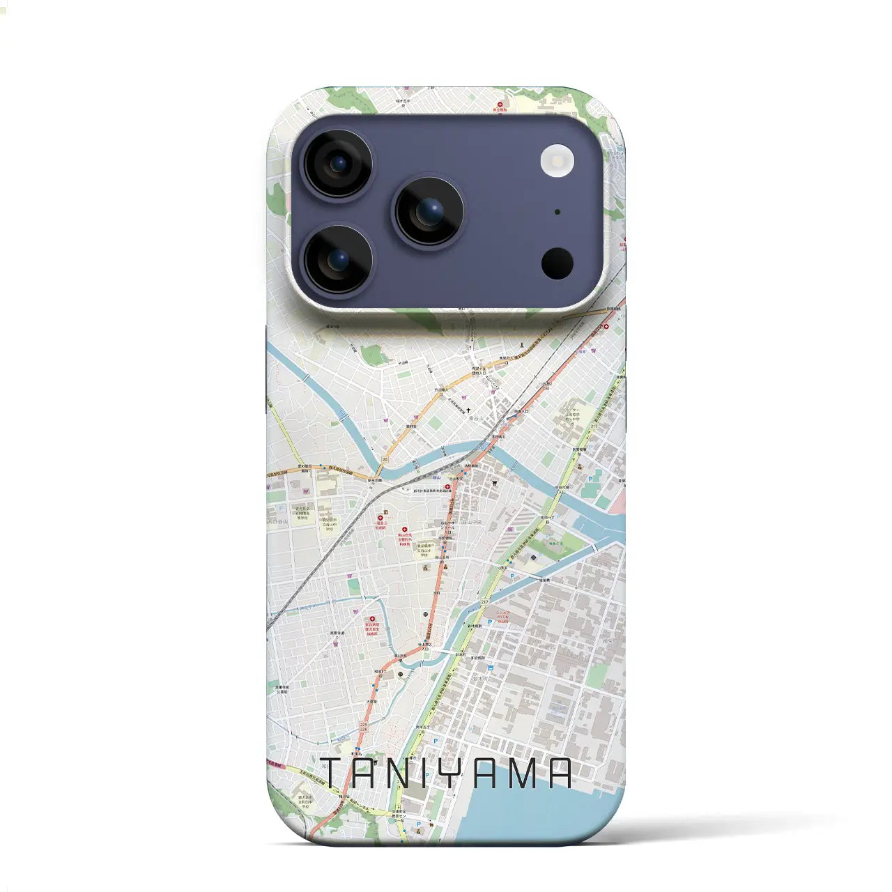 【谷山（鹿児島県）】地図柄iPhoneケース（バックカバータイプ）