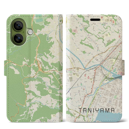 【谷山（鹿児島県）】地図柄iPhoneケース（手帳タイプ）