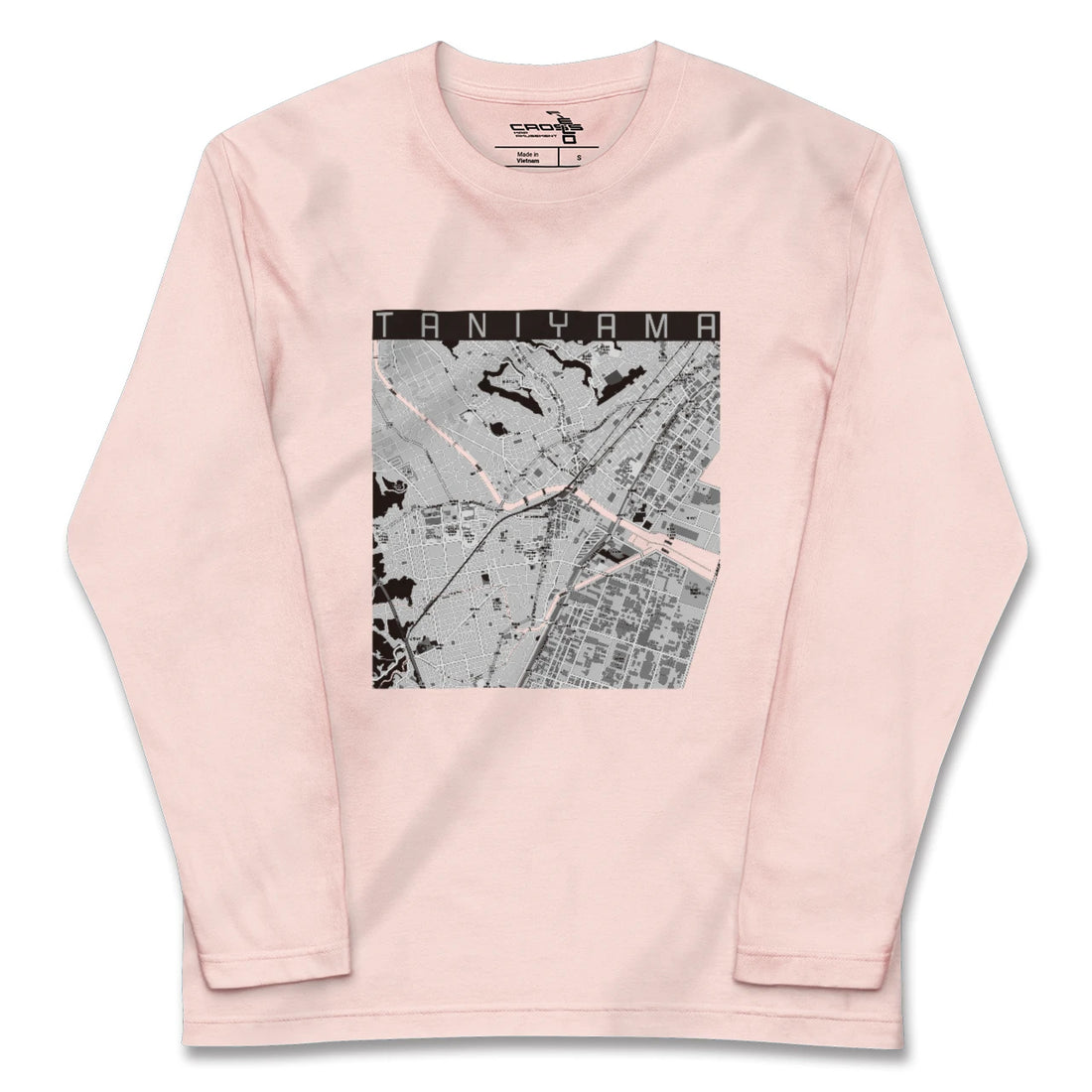 【谷山（鹿児島県）】地図柄ロングスリーブTシャツ
