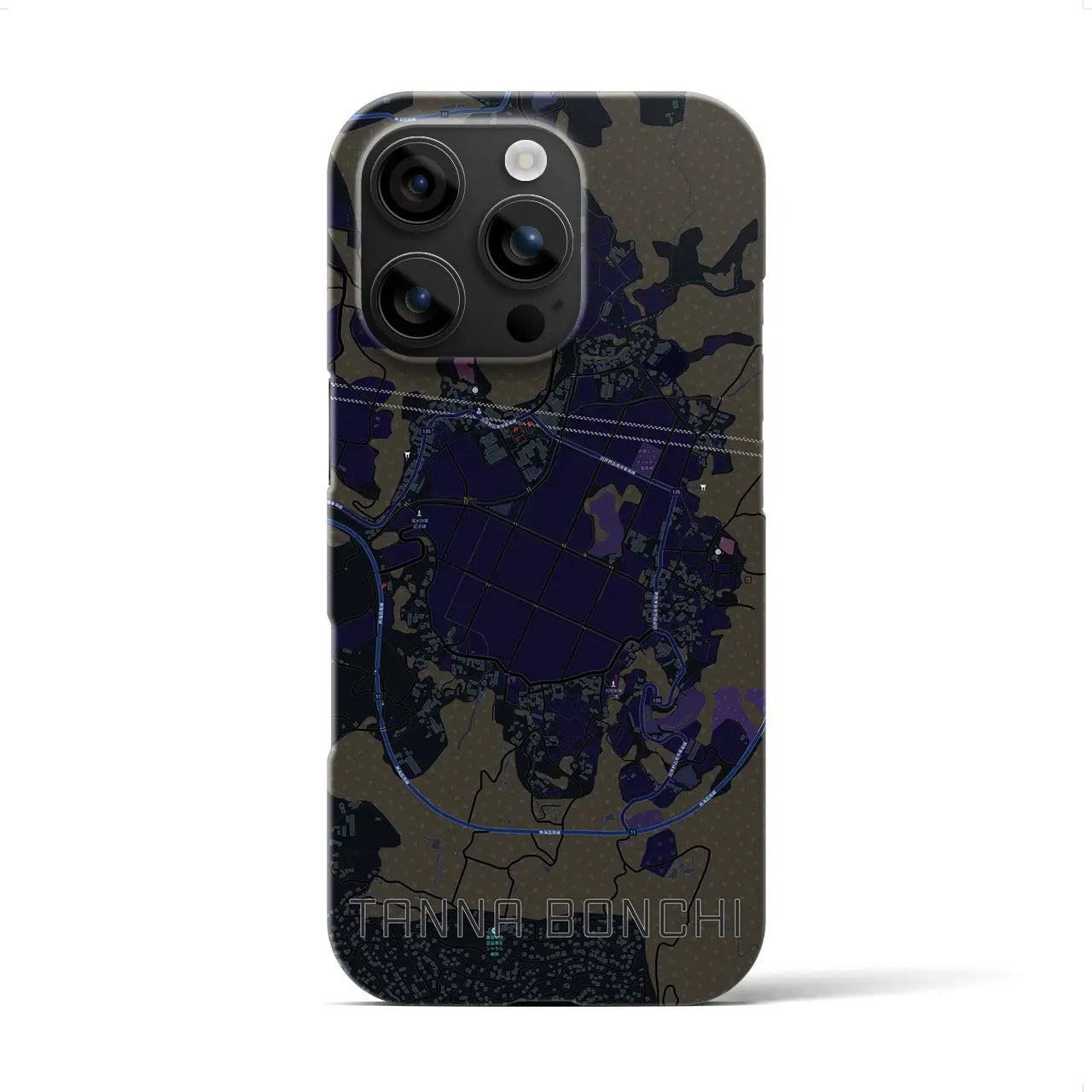 【丹那盆地（静岡県）】地図柄iPhoneケース（バックカバータイプ）