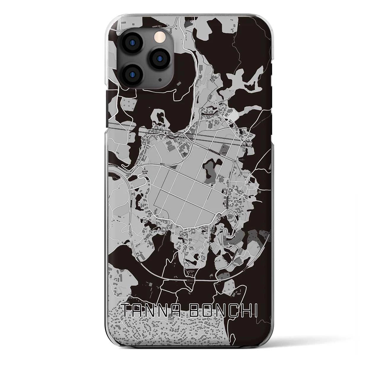 【丹那盆地（静岡県）】地図柄iPhoneケース（クリアタイプ）