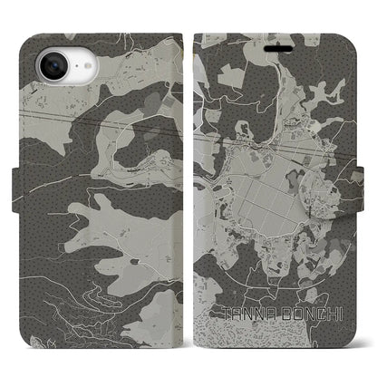 【丹那盆地（静岡県）】地図柄iPhoneケース（手帳タイプ）