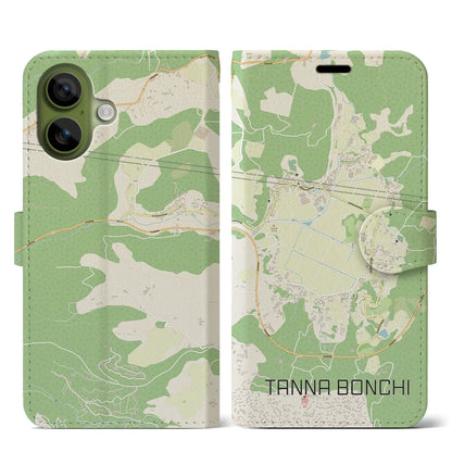 【丹那盆地（静岡県）】地図柄iPhoneケース（手帳タイプ）