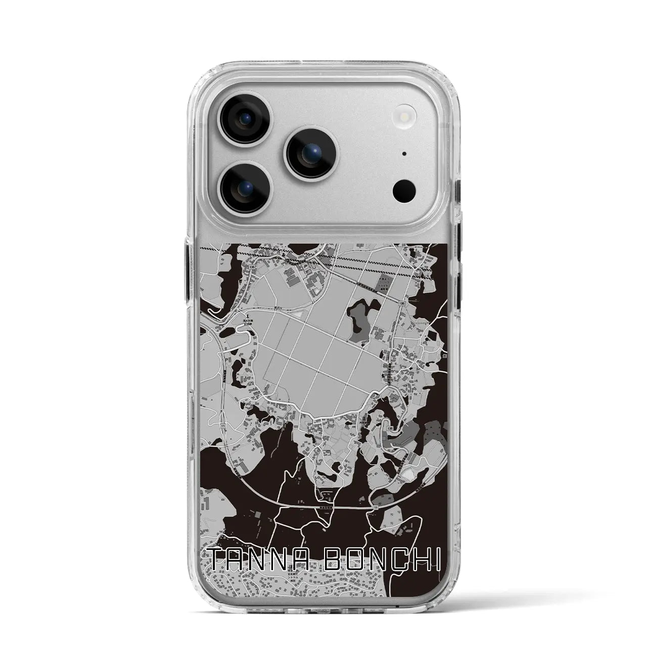 【丹那盆地（静岡県）】地図柄iPhoneケース（MagSafeタイプ）