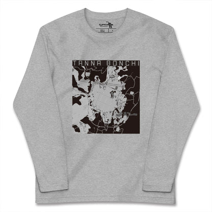 【丹那盆地（静岡県）】地図柄ロングスリーブTシャツ