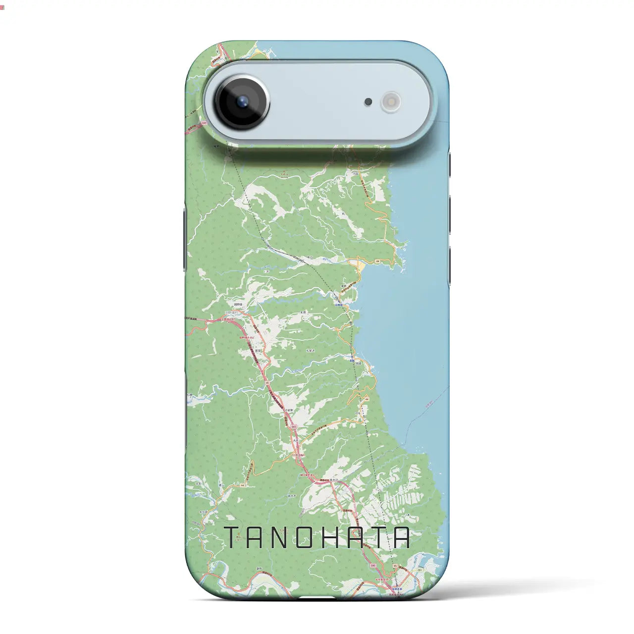 【田野畑（岩手県）】地図柄iPhoneケース（バックカバータイプ）