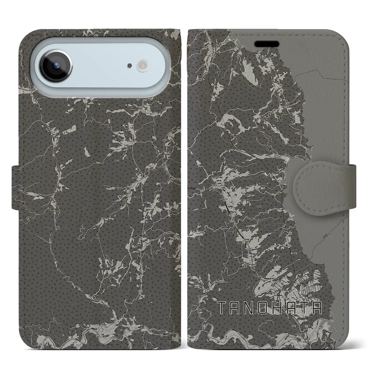 【田野畑（岩手県）】地図柄iPhoneケース（手帳タイプ）