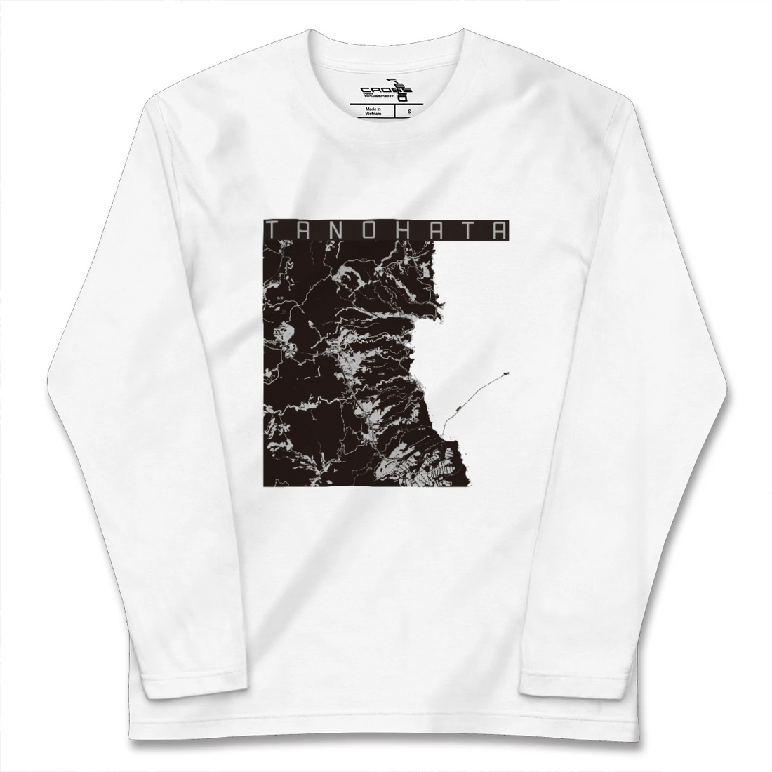 【田野畑（岩手県）】地図柄ロングスリーブTシャツ