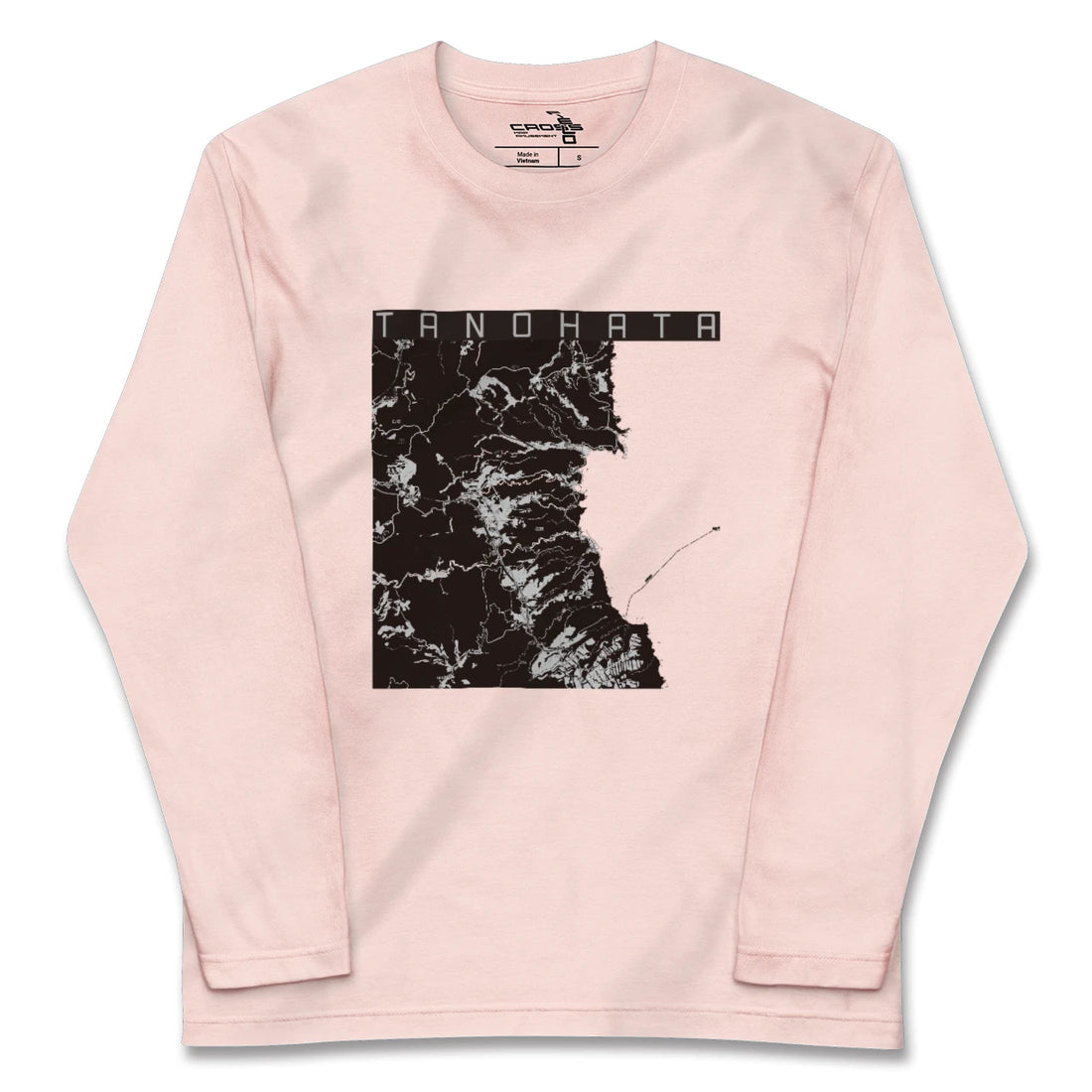 【田野畑（岩手県）】地図柄ロングスリーブTシャツ