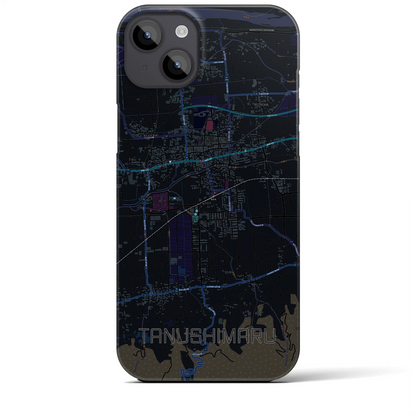 【田主丸（福岡県）】地図柄iPhoneケース（バックカバータイプ）