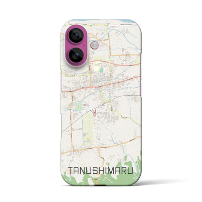 【田主丸（福岡県）】地図柄iPhoneケース（バックカバータイプ）