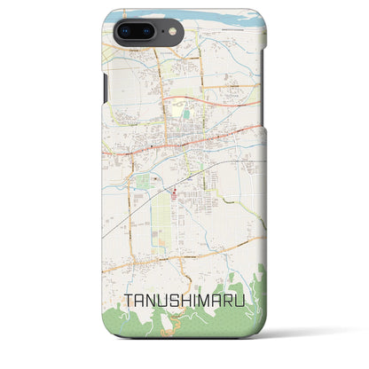 【田主丸（福岡県）】地図柄iPhoneケース（バックカバータイプ）