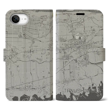 【田主丸（福岡県）】地図柄iPhoneケース（手帳タイプ）
