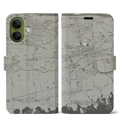 【田主丸（福岡県）】地図柄iPhoneケース（手帳タイプ）