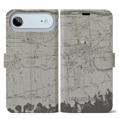 【田主丸（福岡県）】地図柄iPhoneケース（手帳タイプ）